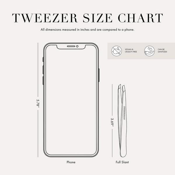 Tweezerman Black Matte Slant Tweezer #4