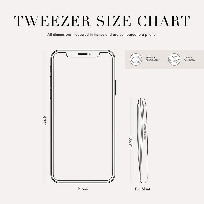 Tweezerman Black Matte Slant Tweezer #4