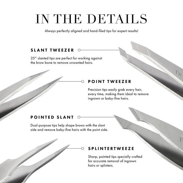 Tweezerman Black Matte Slant Tweezer #5