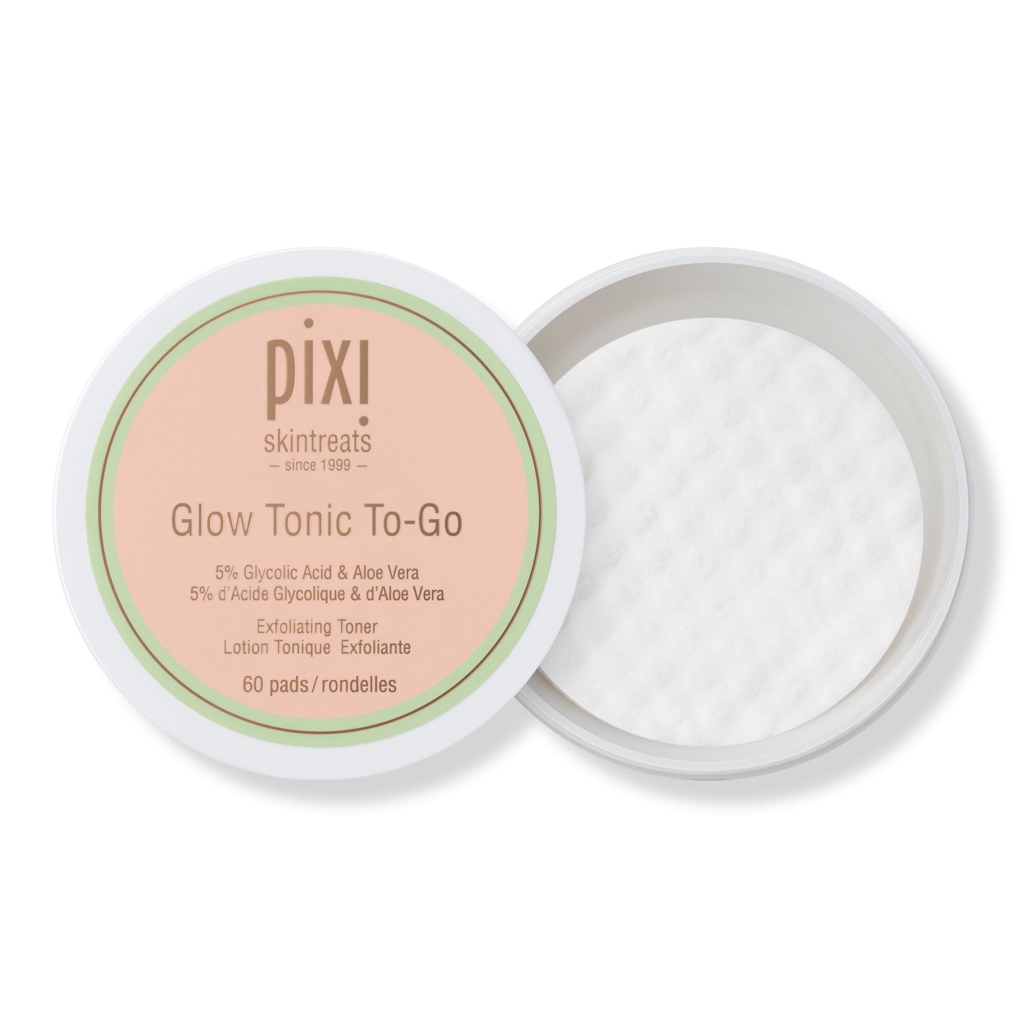 Pixi Glow Tonic To-Go 5% Glycolic Acid Exfoliating Toner Pads #1