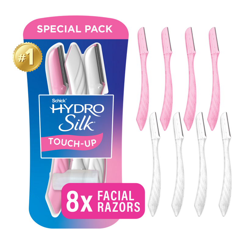 Schick - 8 ct Hydro Silk Touch-Up Exfoliating Dermaplaning Tool
