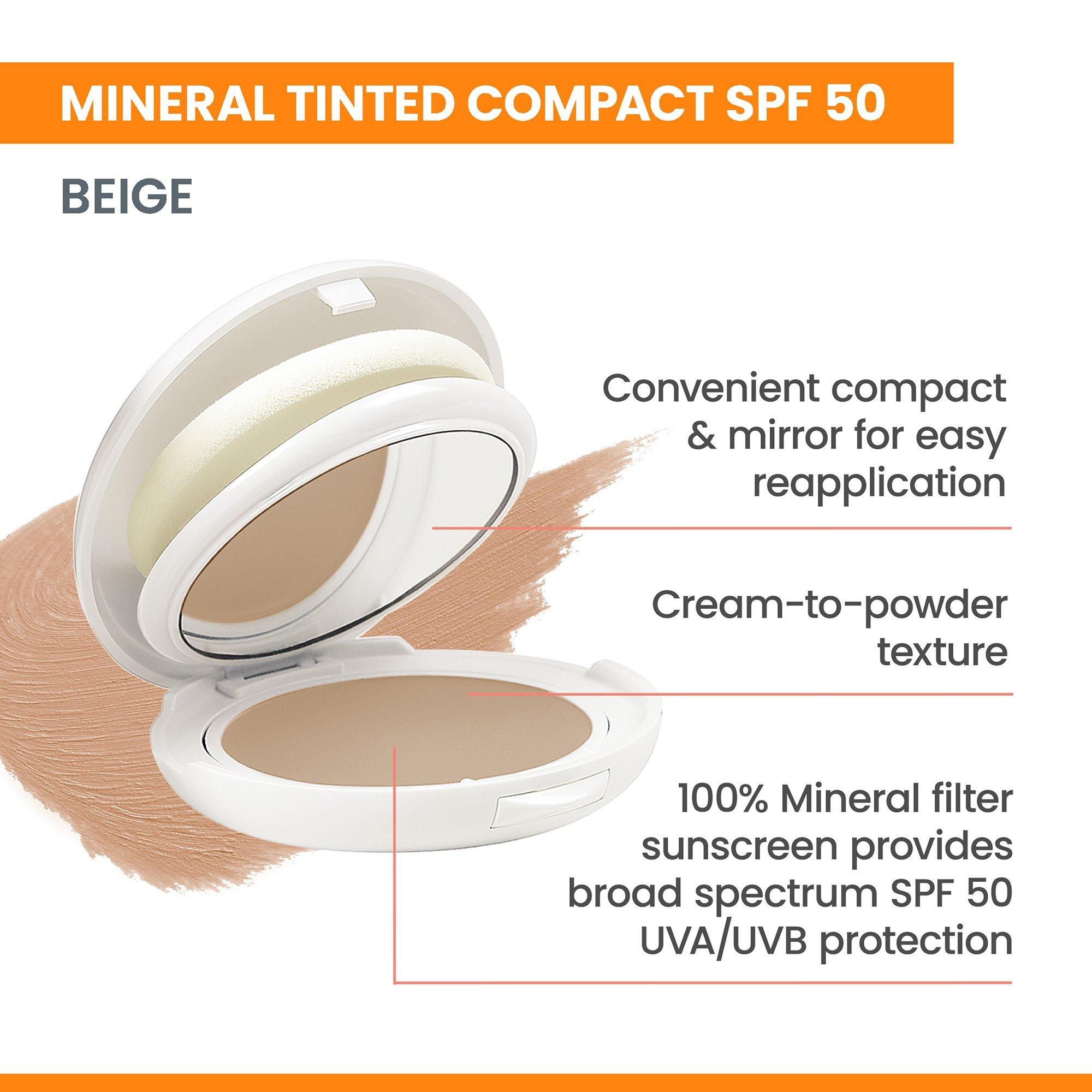 Минеральная тонирующая компактная пудра SPF 50 Avène, цвет: Бежевый — фото 4