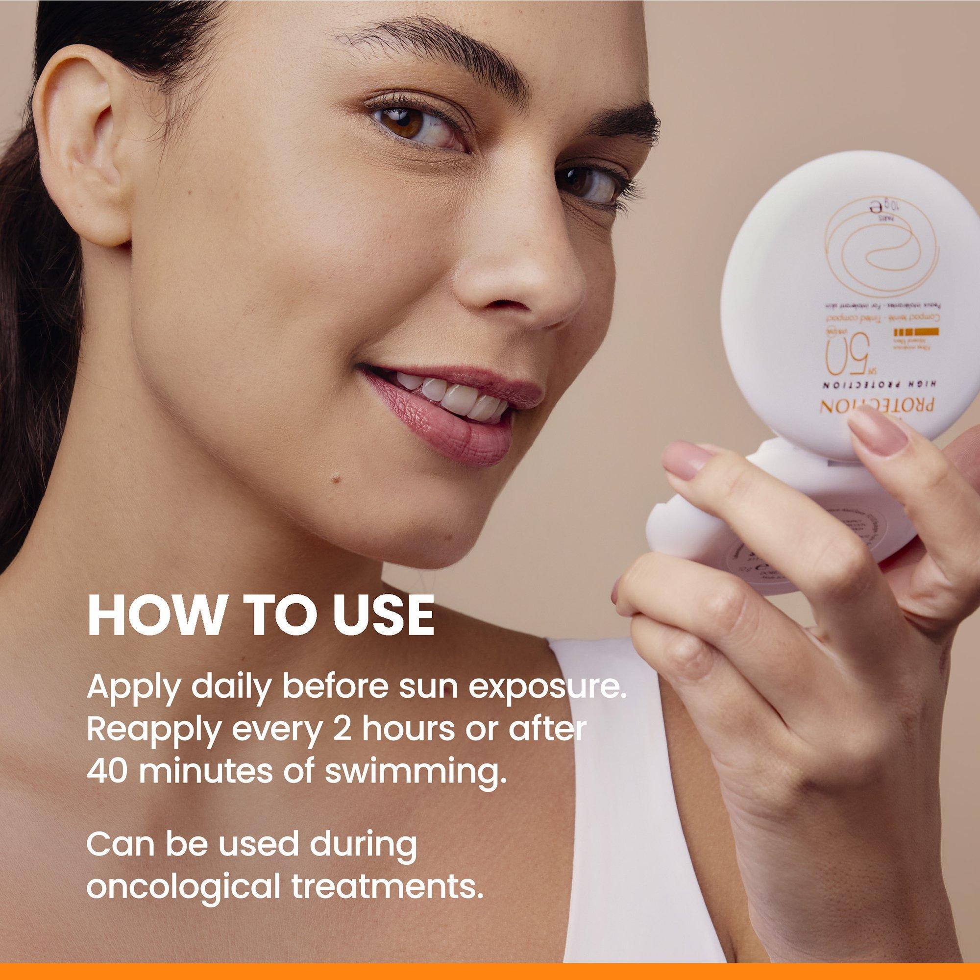 Минеральная тонирующая компактная пудра SPF 50 Avène, цвет: Бежевый — фото 6