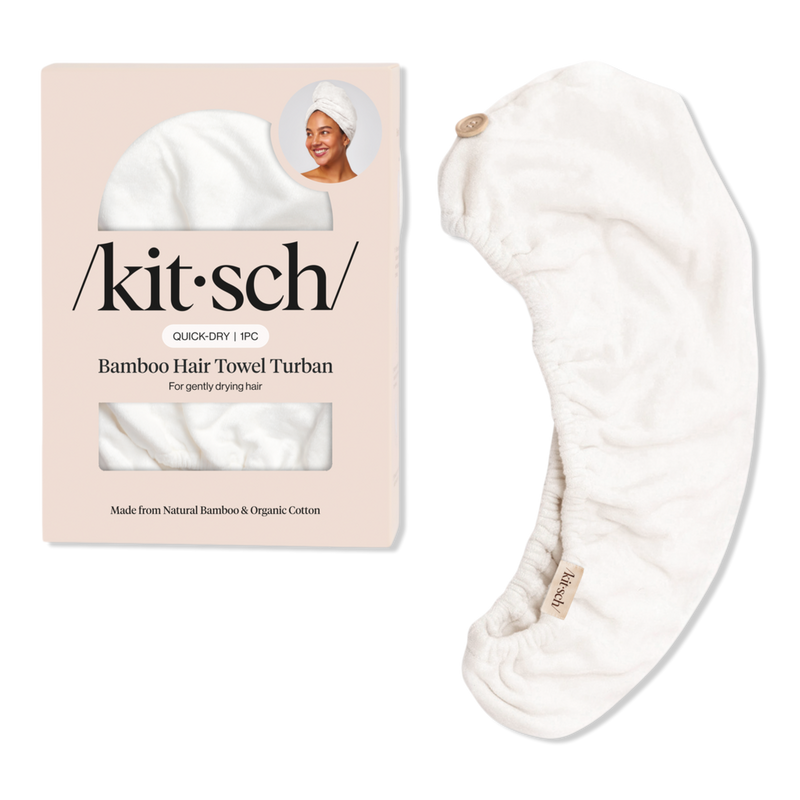 Kitsch - White Quick Drying Eco Friendly Hair Towel | Ulta Beauty