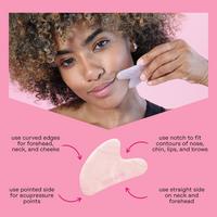 Skin Gym - Rose Quartz Crystal Sculpty Heart Gua Sha Tool | Ulta