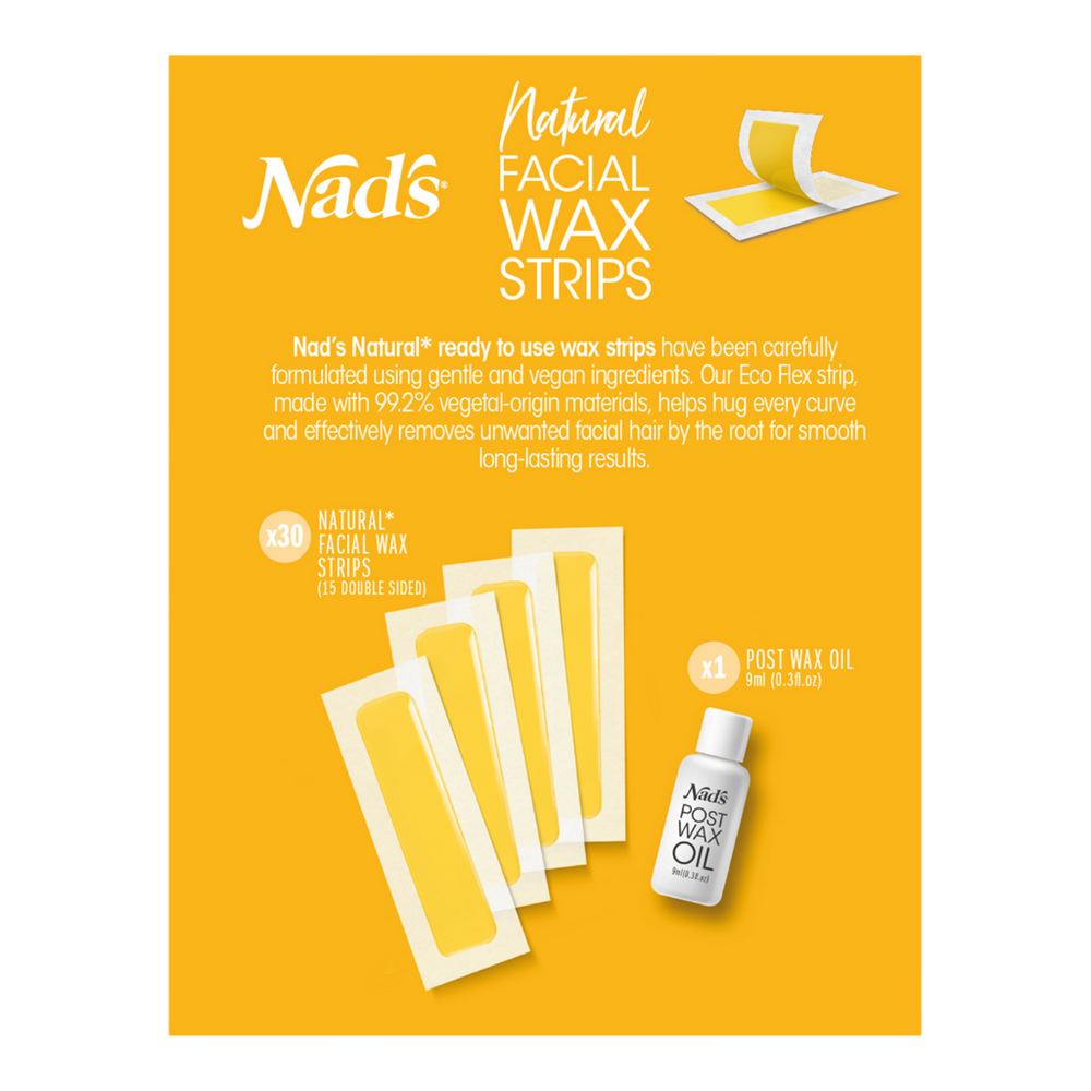 Natural Facial Wax Strips