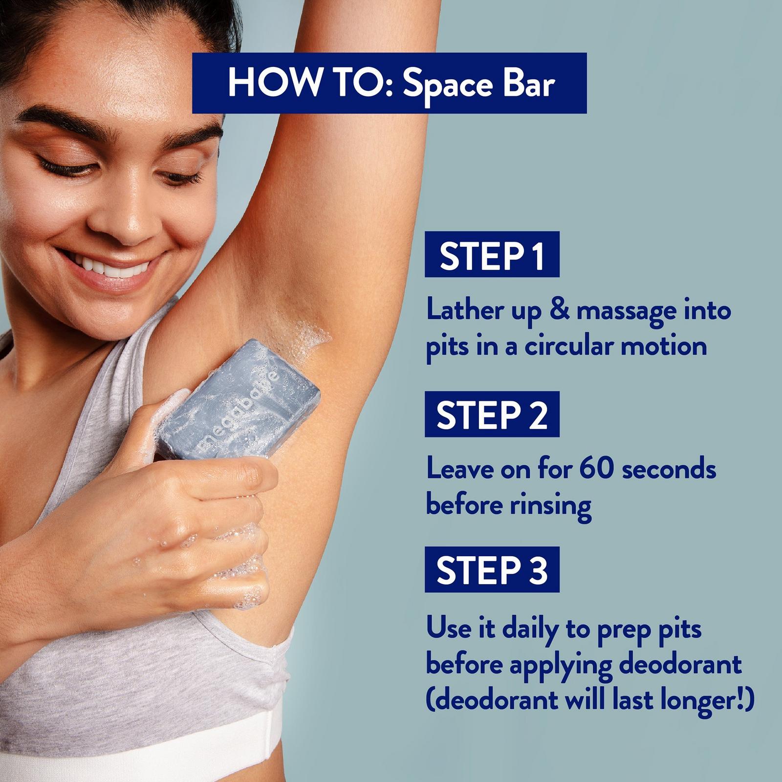 Space Bar Detoxifying Charcoal Underarm Bar