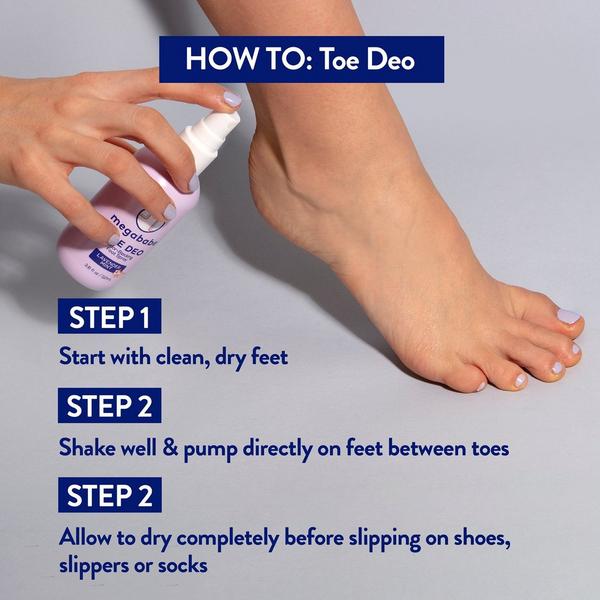 megababe Lavender Mint Toe Deo Odor-Blocking Foot Spray #4