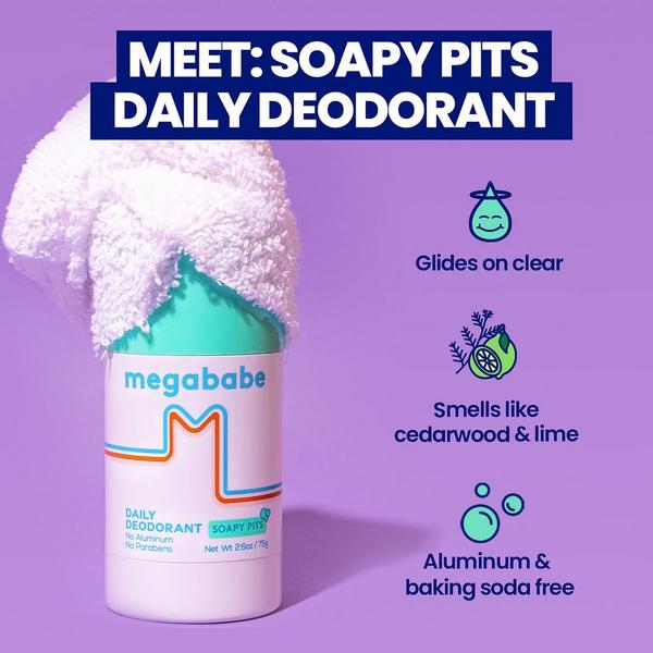 megababe Soapy Pits Aluminum-Free Clear Gel Deodorant #2