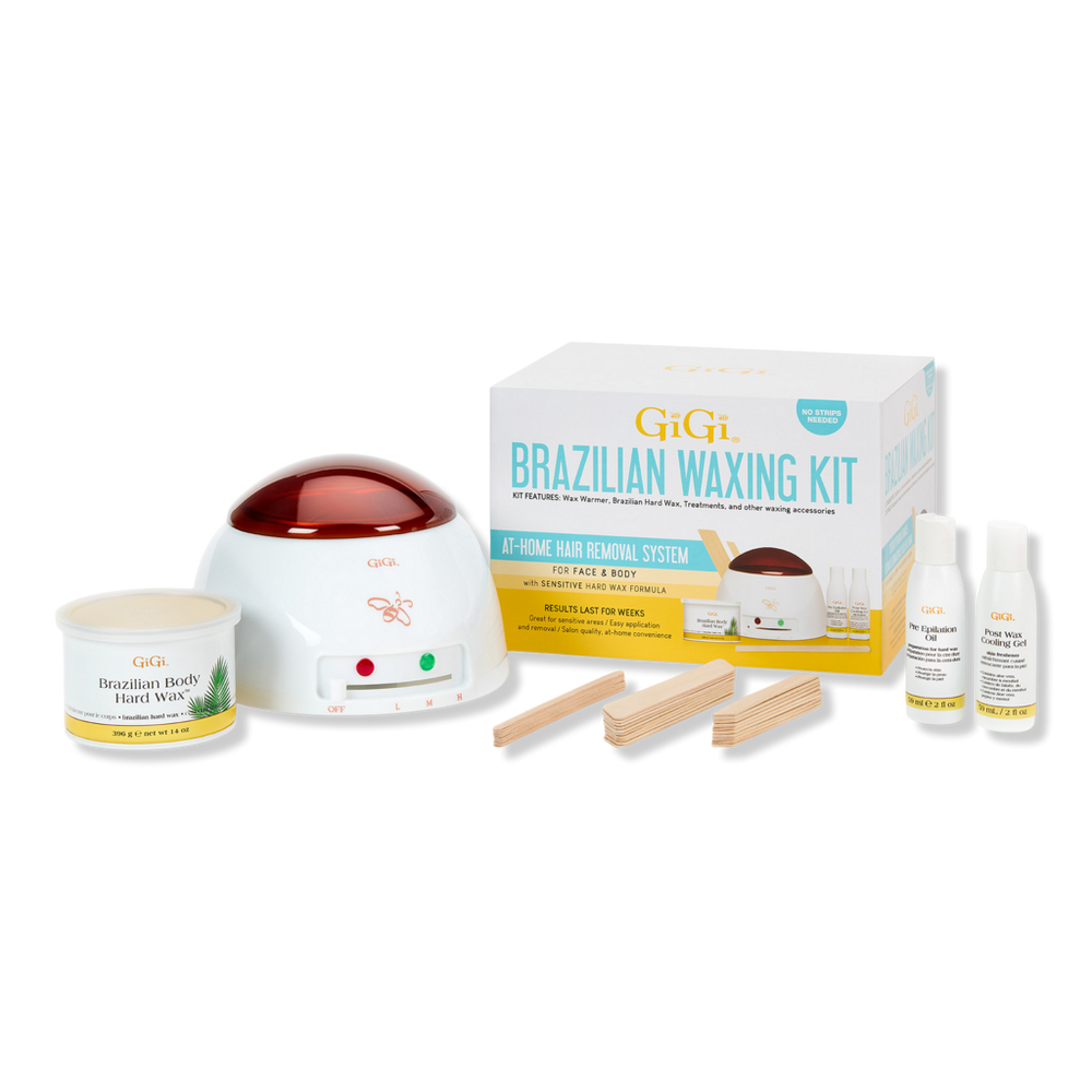 Gigi Brazilian Waxing Kit, Non-strip Formula