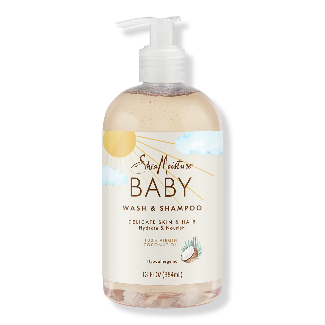 100% Virgin Coconut Oil Baby Wash and Shampoo - SheaMoisture | Ulta Beauty