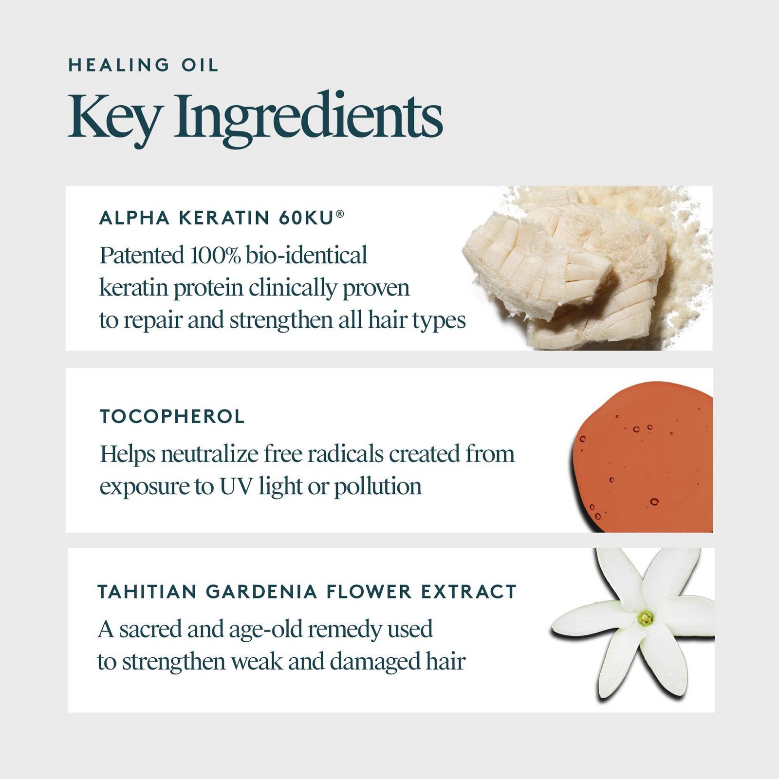 Hydrating & Heat Protectant Healing Hair Oil