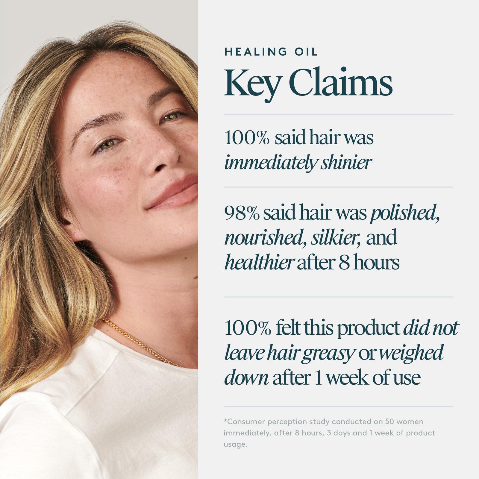 Hydrating & Heat Protectant Healing Hair Oil