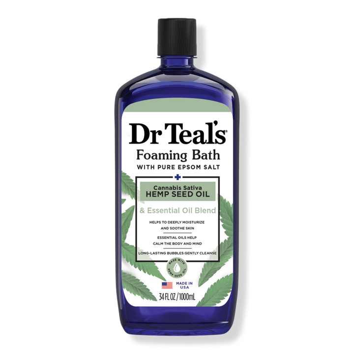 Dr Teal's Cannabis Sativa Hemp Seed Oil Foaming Bath #1