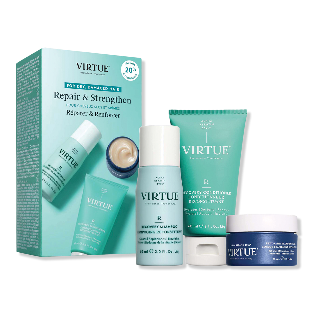 Virtue Hydrating Recovery Discovery Kit for Dry, Damaged & Colored Hair #1