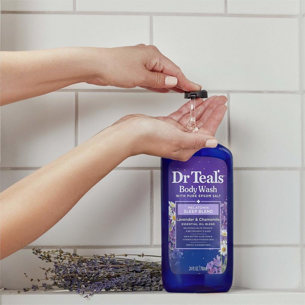 Dr Teal's Foaming Bath, Sleep Bath with Melatonin, Lavender