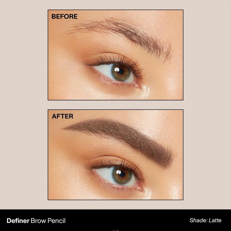 Definer Dual-Ended Brow Pencil & Spoolie - Latte