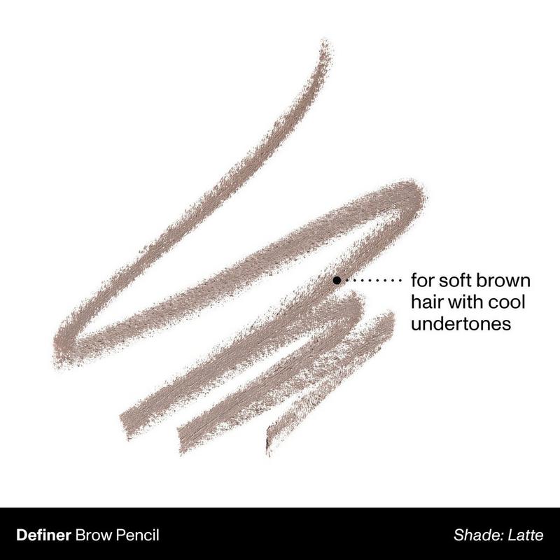 Definer Dual-Ended Brow Pencil & Spoolie - Latte