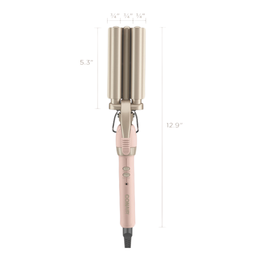 Double Ceramic Triple Barrel Waver