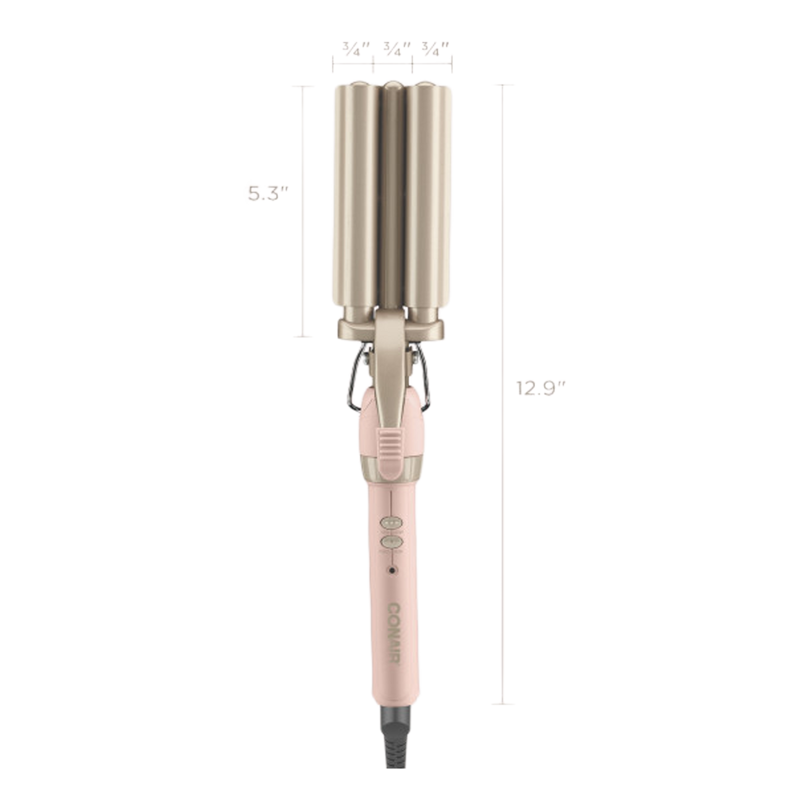 Double Ceramic Triple Barrel Waver
