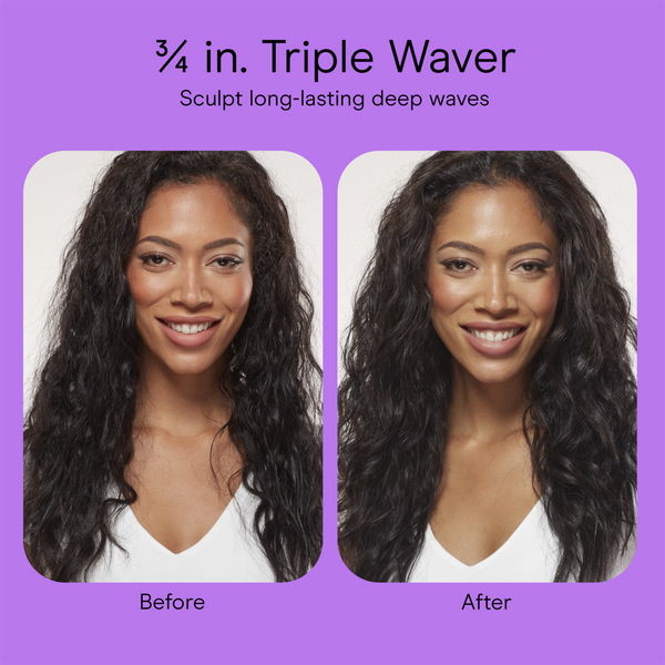 Conair Double Ceramic Triple Barrel Waver #8