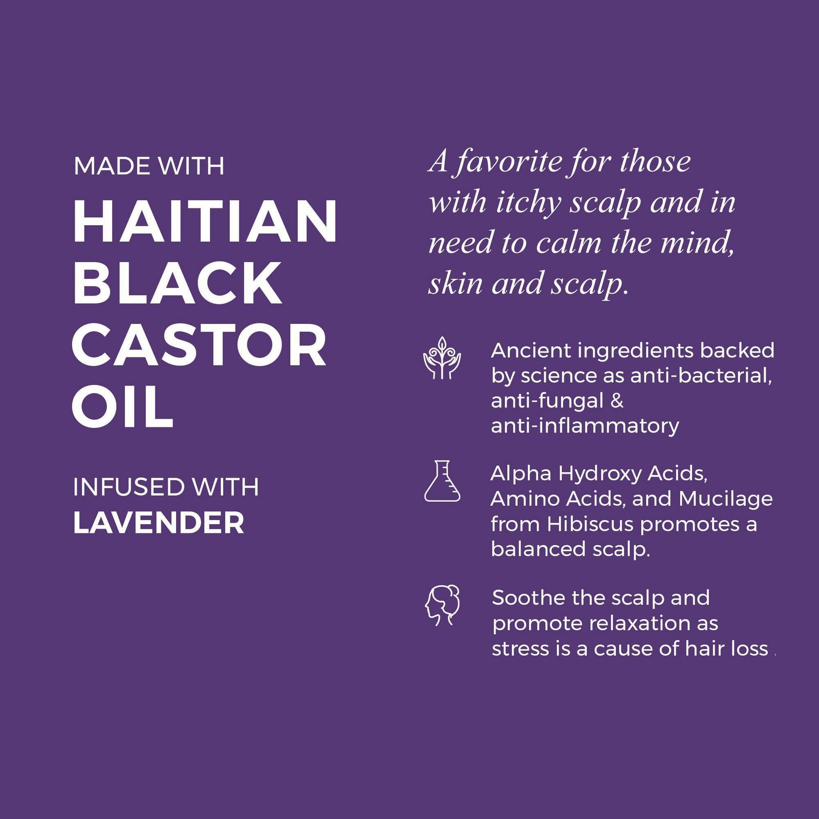 Haitian Black Castor Oil - Lavender Hibiscus
