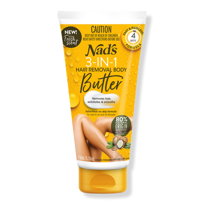 Nads Natural 3-In-1 Body Butter Hair Removal Cream