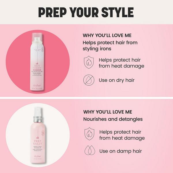 Drybar Hot Toddy Heat Protectant Mist Coconut Colada Scent #7