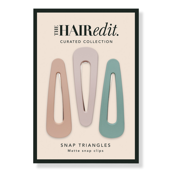 The Hair Edit Snap Triangles Matte Pastel Clips #1