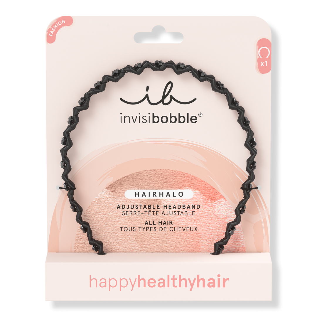 Invisibobble HAIRHALO Adjustable Headband - True Dark Sparkle #1