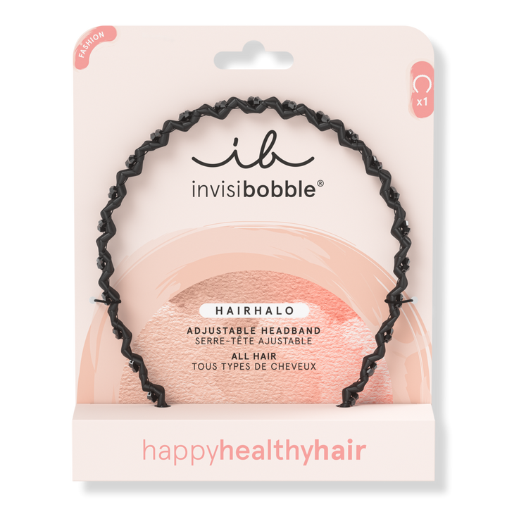 Invisibobble HAIRHALO Adjustable Headband - True Dark Sparkle #1