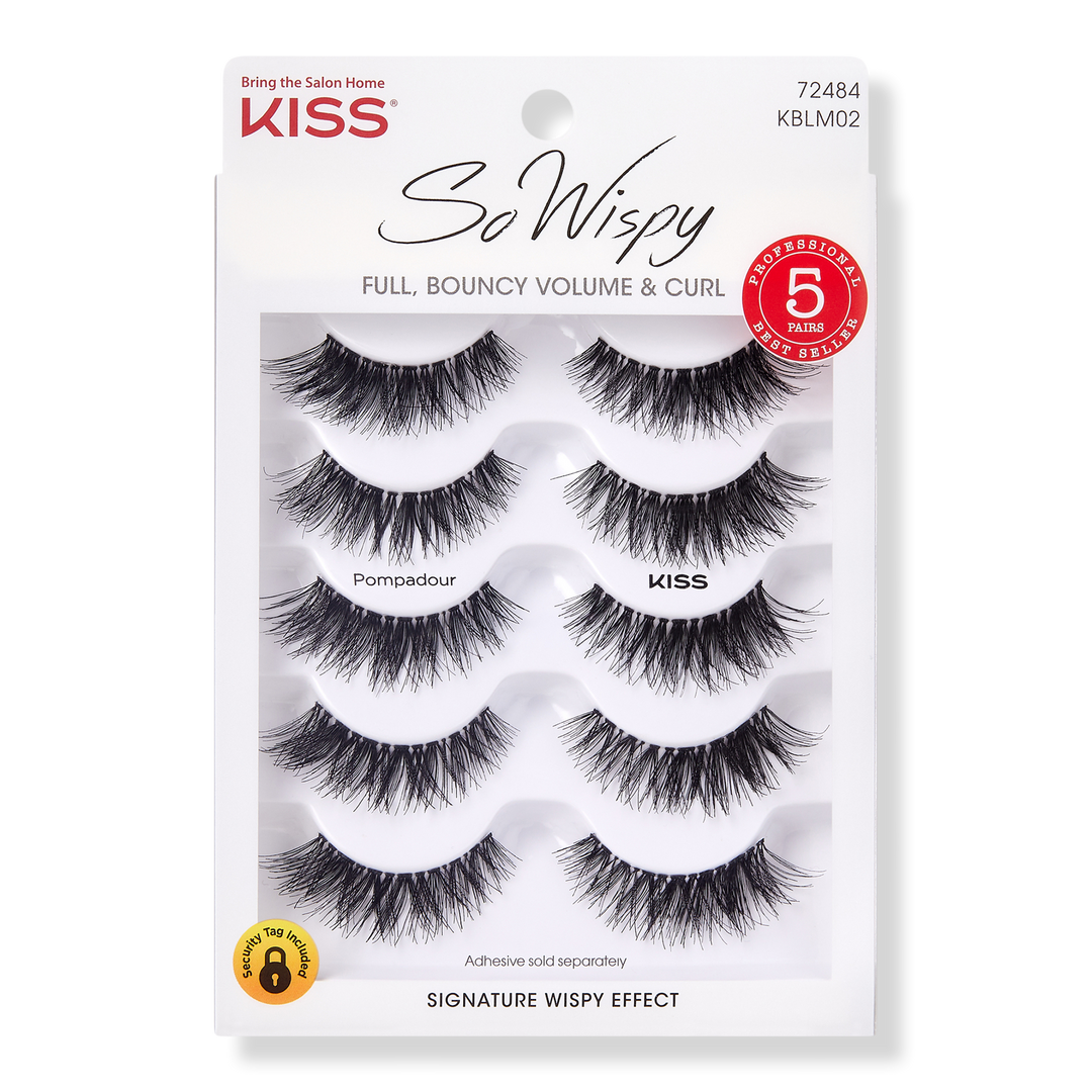 Kiss So Wispy Lash Multipack, Pompadour #1