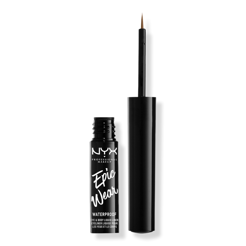 Nyx Professional Makeup Epic Wear Metallic Long-lasting Liquid Eyeliner - Brown Metal
