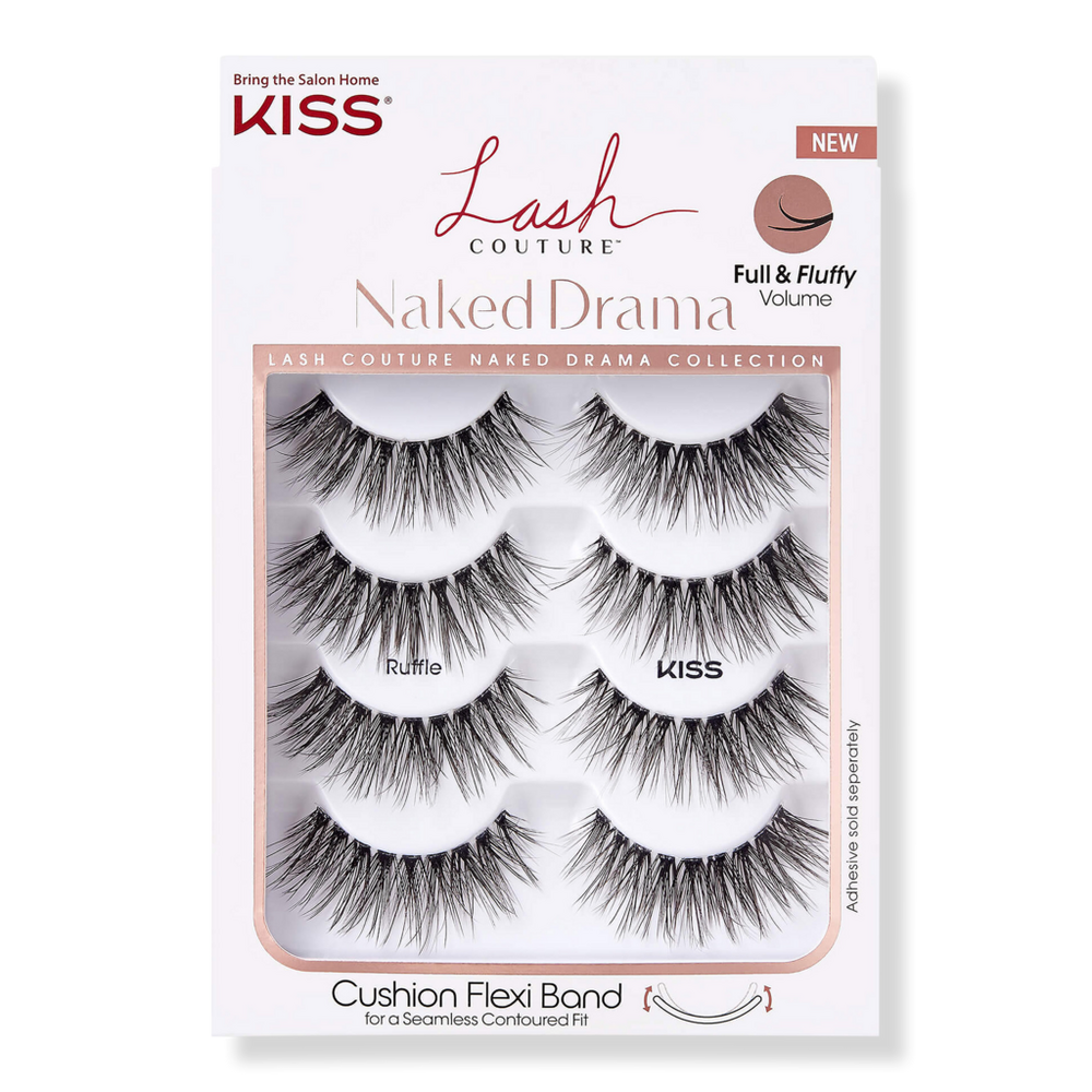 Kiss Lash Couture Naked Drama Multipack, Ruffle