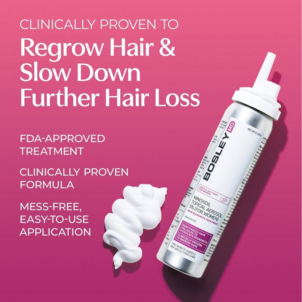 frisk økologisk Fatal Women's Hair Regrowth Treatment with Minoxidil - BosleyMD | Ulta Beauty