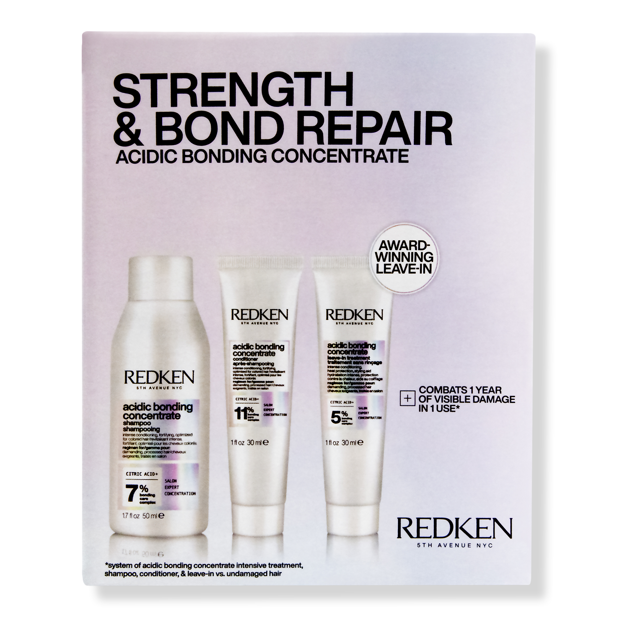 Redken Acidic Bonding Concentrate Travel Kit for Damaged Hair #1