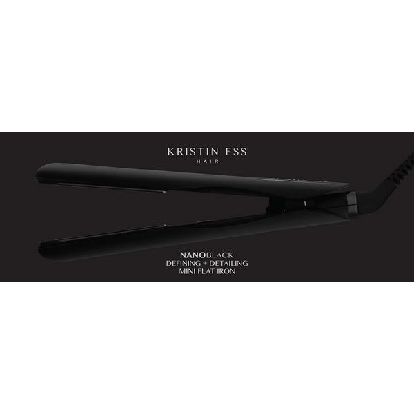 KRISTIN ESS HAIR NANOBLACK Dual Voltage Travel Mini Flat Iron Hair Straightener 3/4" #2