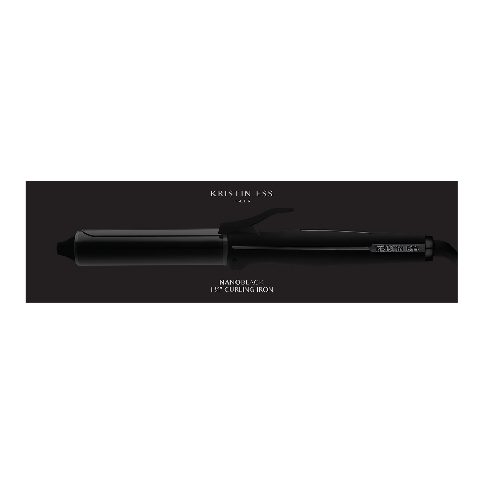 NANOBLACK 1.25'' Ceramic Curling Iron for Waves + Curls
