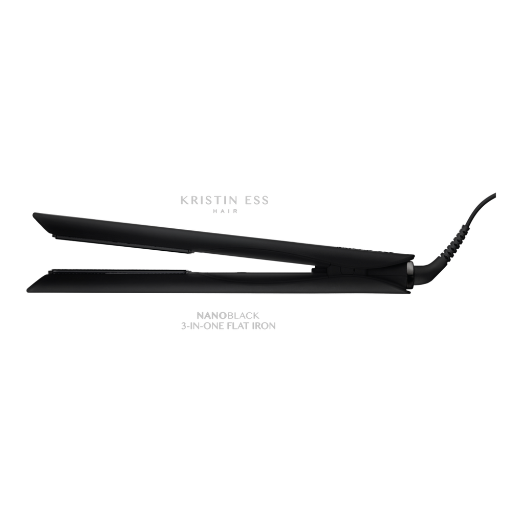 NANOBLACK 3 In One Ceramic Curling Flat Iron Hair Straightener