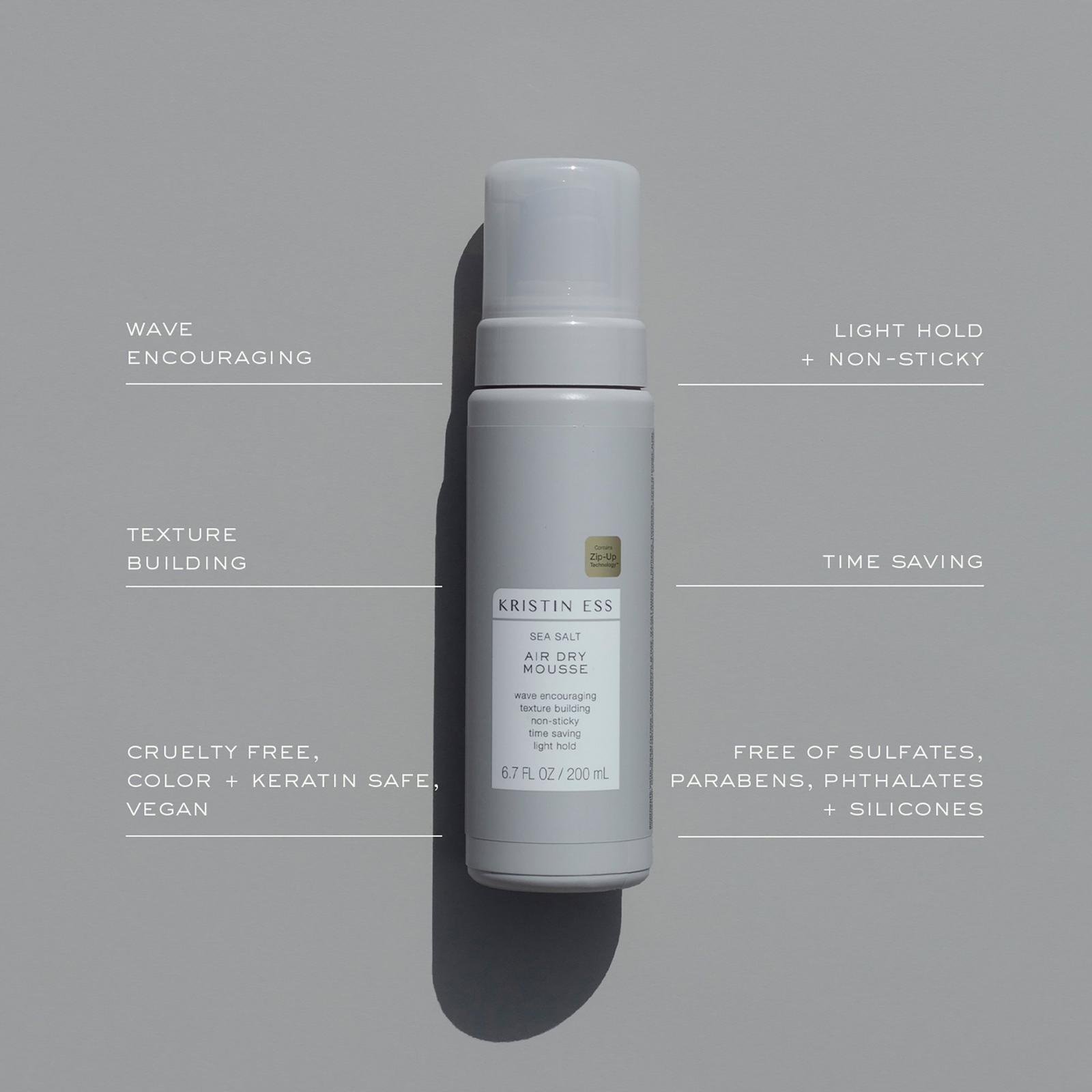 Sea Salt Air Dry Mousse - Volume + Texture for Waves + Curls