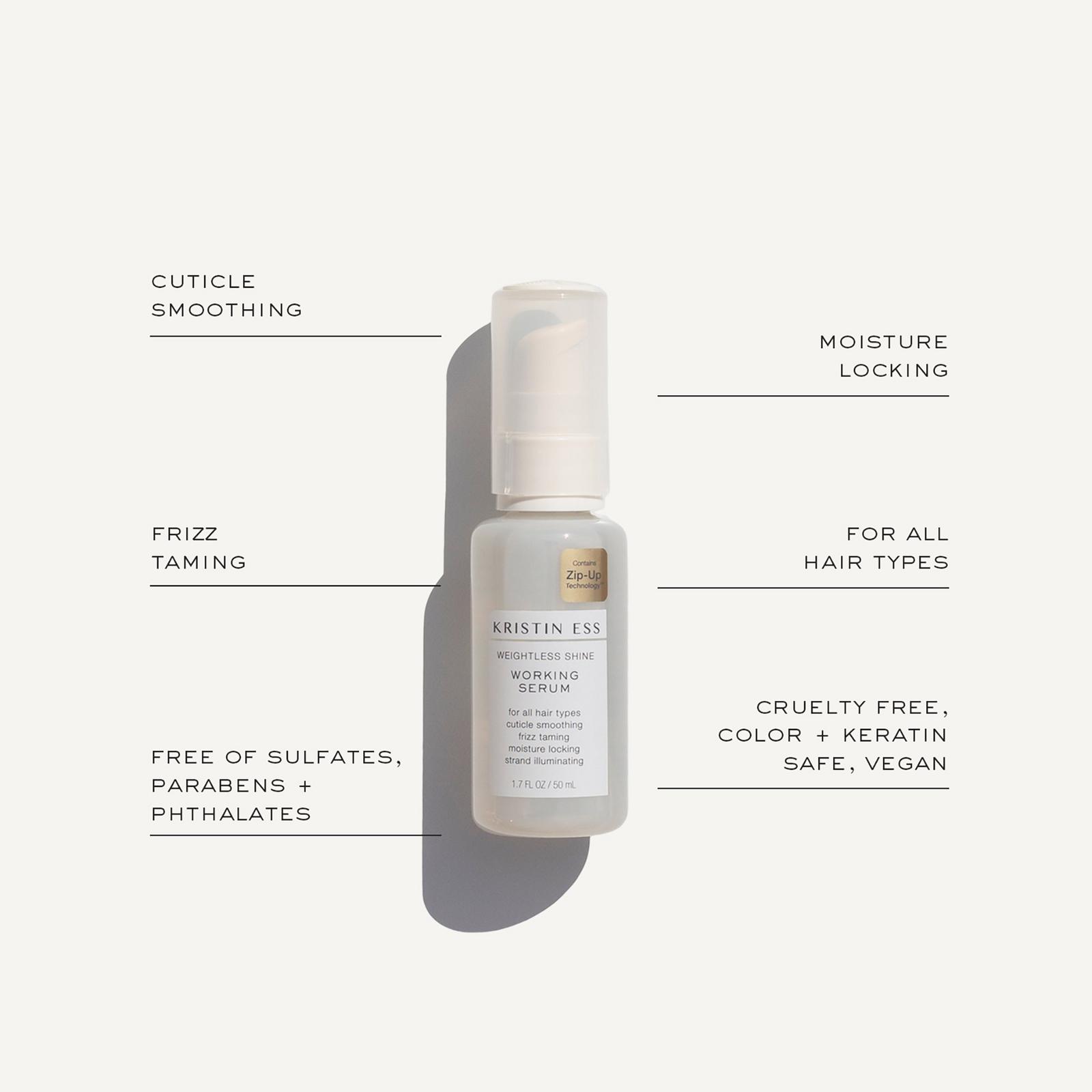 Weightless Shine Working Serum for Frizz Taming + Hair Smoothing