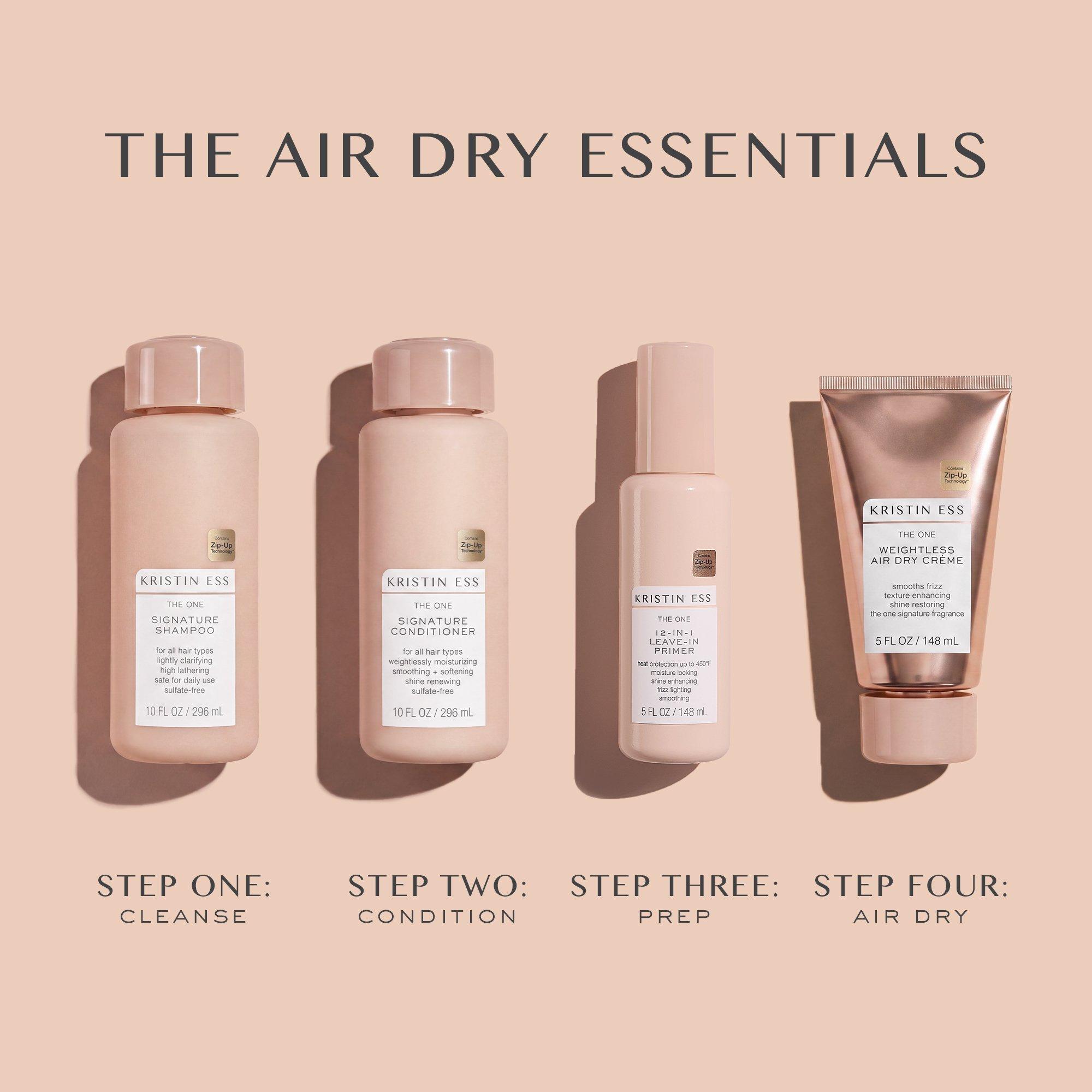Крем для блеска и сушки волос без фена Kristin Ess Hair Weightless Shine — фото 7