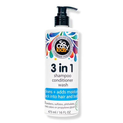 SoCozy 3-in-1 Shampoo Conditioner Body Wash for Kids