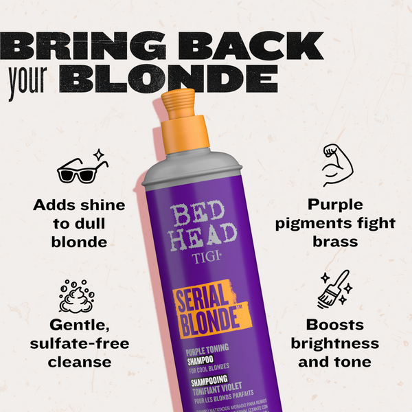 Bed Head Serial Blonde Purple Shampoo For Cool Blonde Hair #4