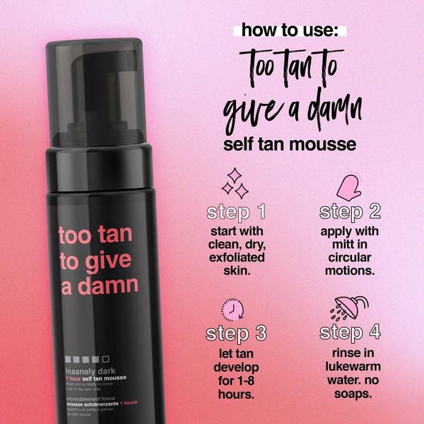 b.tan Too Tan To Give A Damn 1 Hour Self Tan Mousse #6