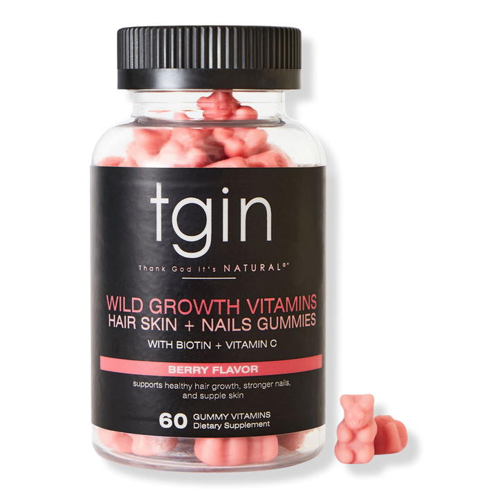 tgin Wild Growth Vitamins Hair, Skin + Nails Gummies #1