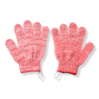 ULTA Beauty Collection Pink Exfoliating Shower Gloves