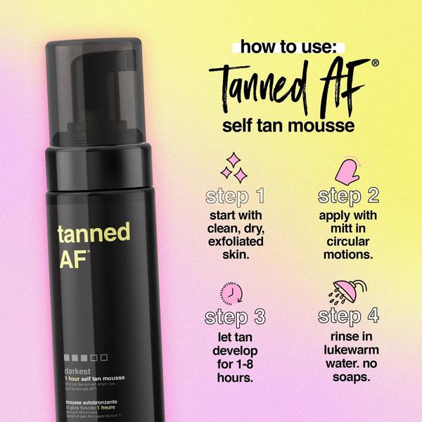 b.tan Tanned AF 1 Hour Self Tan Mousse #8