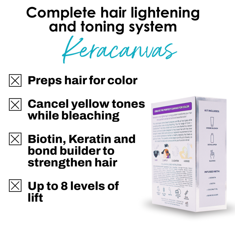 Keracanvas Complete Hair Lightening & Toning System