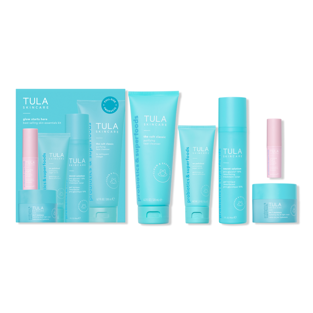 Tula Glow Starts Here Bestselling Skin Essentials Kit